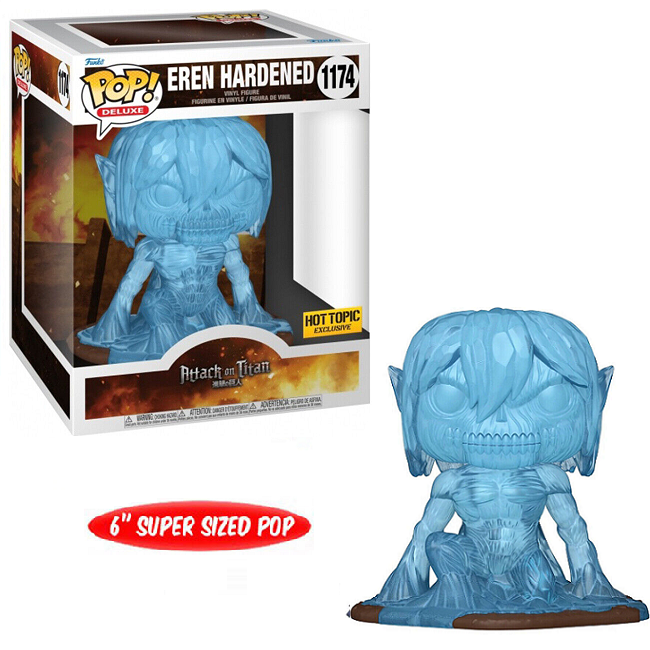  Eren Hardened #1174 - Attack On Titan Funko Pop! Deluxe [6-Inch Hot Topic Exclusive] 