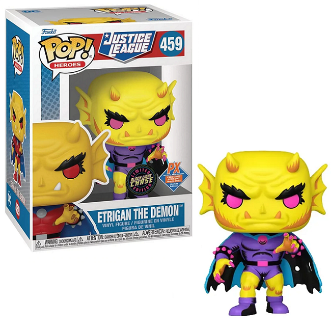  Etrigan the Demon #459 - Justice League Funko Pop! Heroes [Blacklight Chase Px Exclusive] 