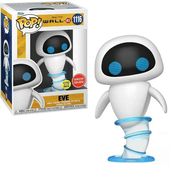  Eve #1116 - WALL-E Funko Pop! [GITD GameStop Exclusive] 