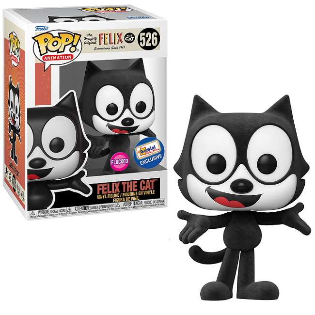 Felix the Cat #526 - Felix the Cat Funko Pop! Animation [Flocked Gemini Exclusive] 