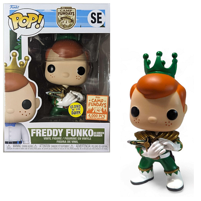  Freddy Funko as Green Ranger #SE - Camp Fundays Funko Pop! [2023 GITD Lmtd 4000pcs] 
