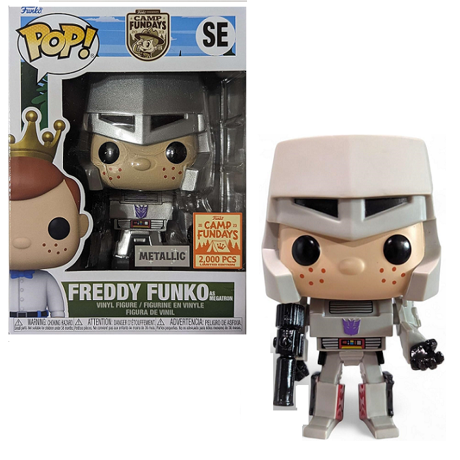  Freddy Funko as Megatron #SE - Camp Fundays Funko Pop! [Metallic Fundays 2023 Lmtd 2000 Pcs] 