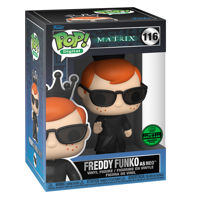  Freddy Funko as Neo #116 - Matrix Funko Pop! [Digital Release Lmtd 2000 pcs] 