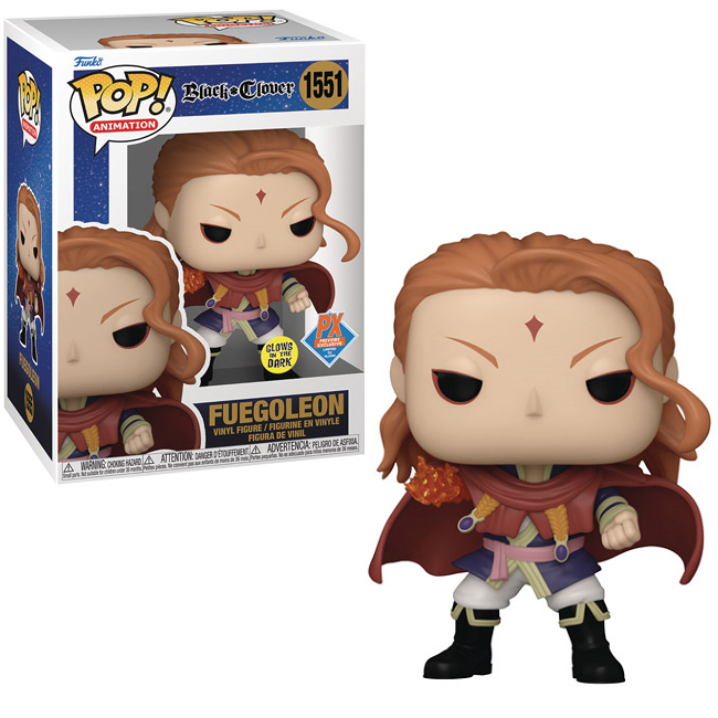  Fuegoleon #1551 - Black Clover Funko Pop! Animation [Gitd PX Exclusive] 
