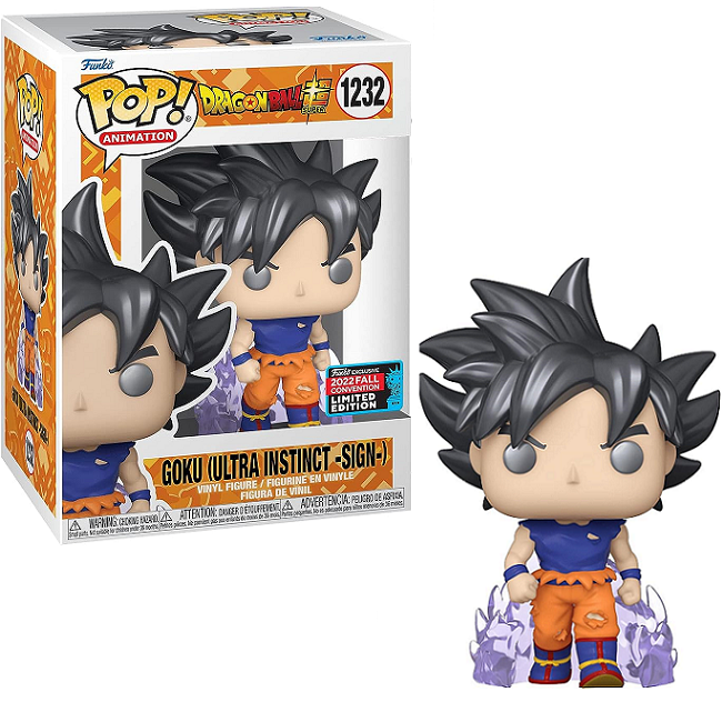  Goku #1232 - Dragon Ball Super Funko Pop! [Ultra Instinct-Sign] [2022 Fall Convention Exclusive] 