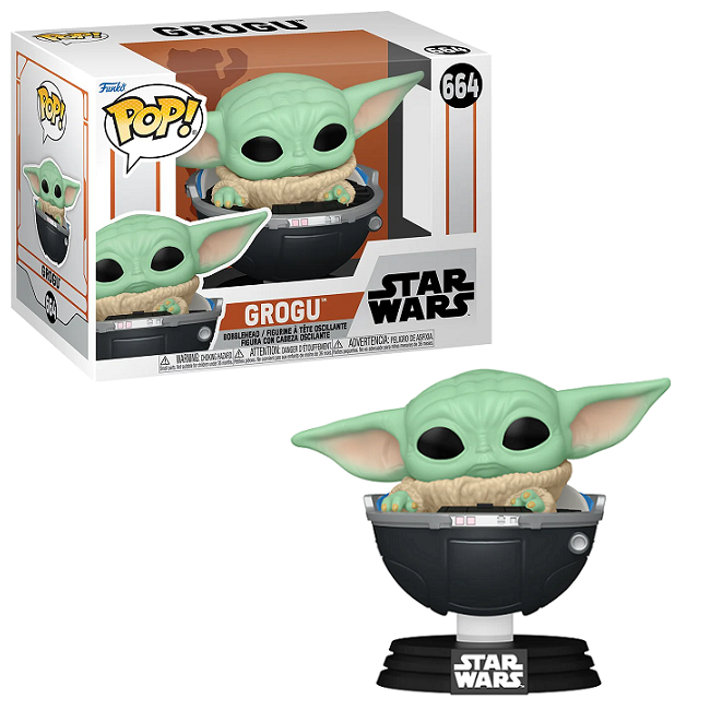  Grogu With Prama #664 - Star Wars Mandalorian Funko Pop! 
