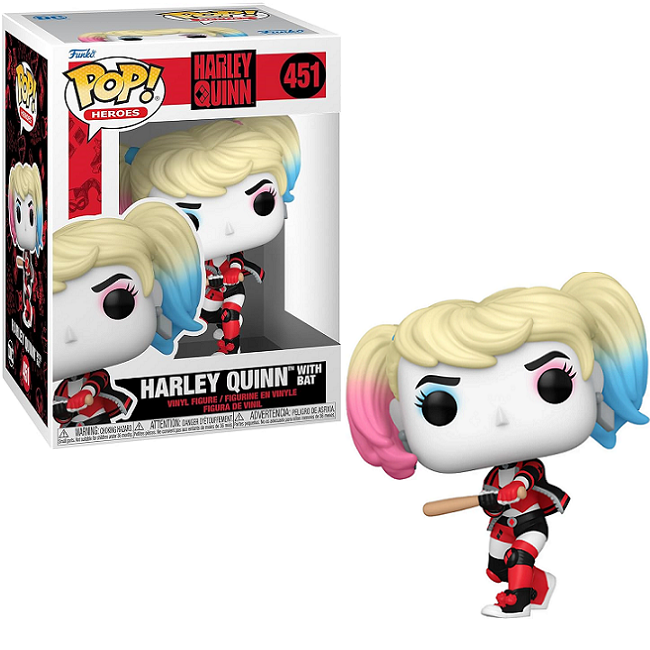  Harley Quinn With Bat #451 - Harley Quinn Funko Pop! Heroes 