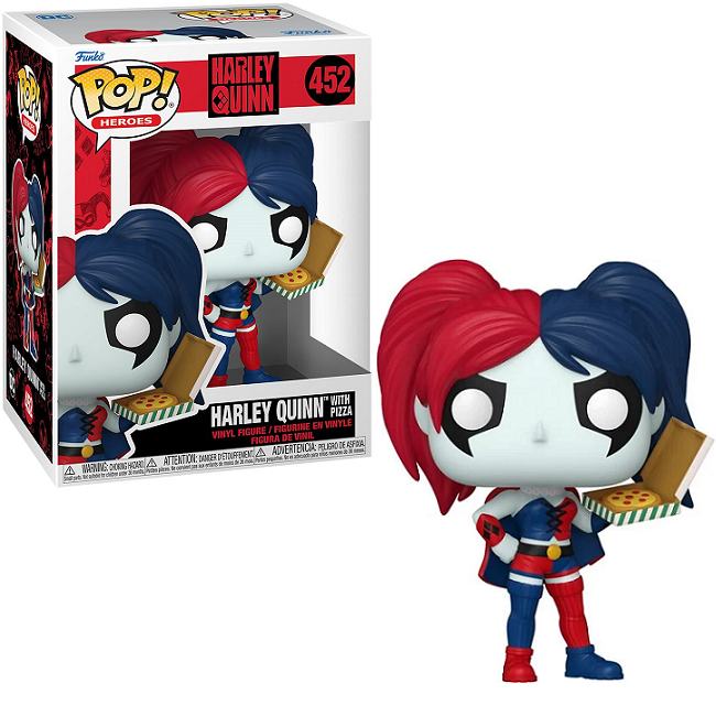  Harley Quinn With Pizza #452 - Harley Quinn Funko Pop! Heroes 