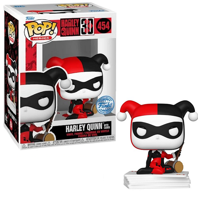  Harley Quinn with Cards #454 Harley Quinn 30th Funko Pop! Heroes [Funko Special Edition] 