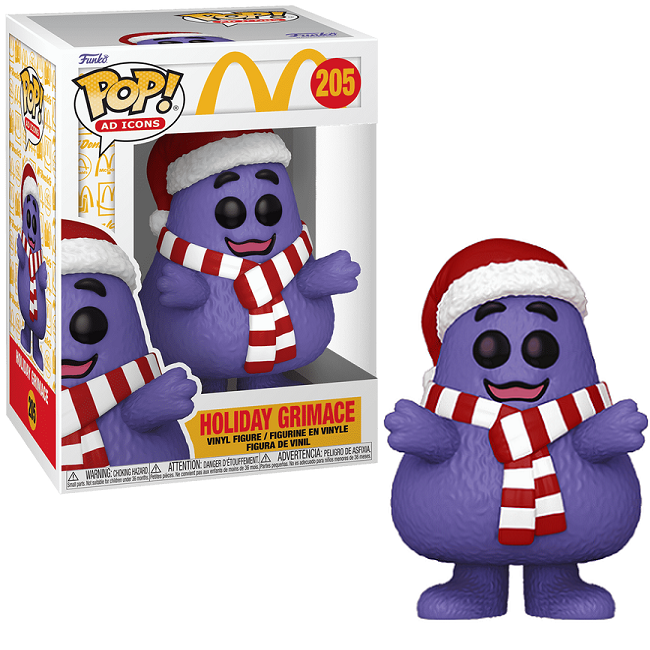  Holiday Grimace #205 - McDonalds Funko Pop! Ad Icons 