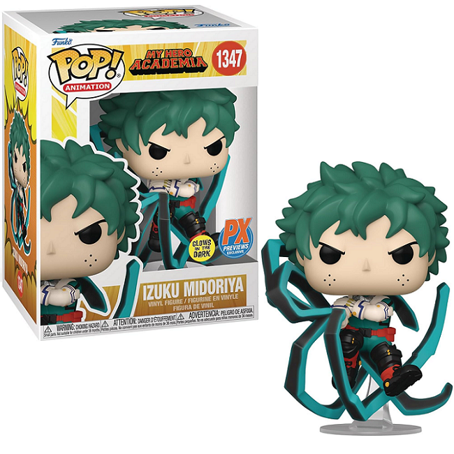  Izuku Midoriya #1347 - My Hero Academia Funko Pop! Animation [Blackwhip] [Gitd Px Exclusive] 