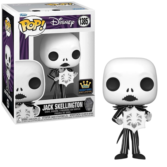  Jack Skellington #1385 - Disney The Nightmare Before Christmas 30th Funko Pop! [Snowflake] [Specialty Series] 