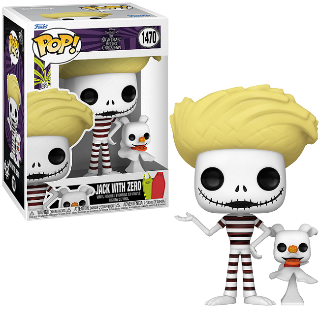  Jack With Zero #1470 - The Nightmare Before Christmas Funko Pop! [Beach] 