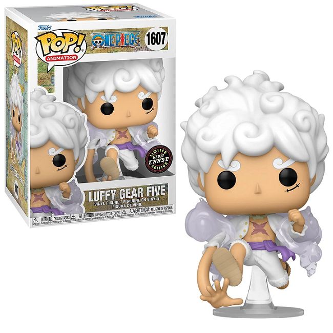  Luffy Gear Five #1607 - One Piece Funko Pop! Animation [Gitd Chase] 