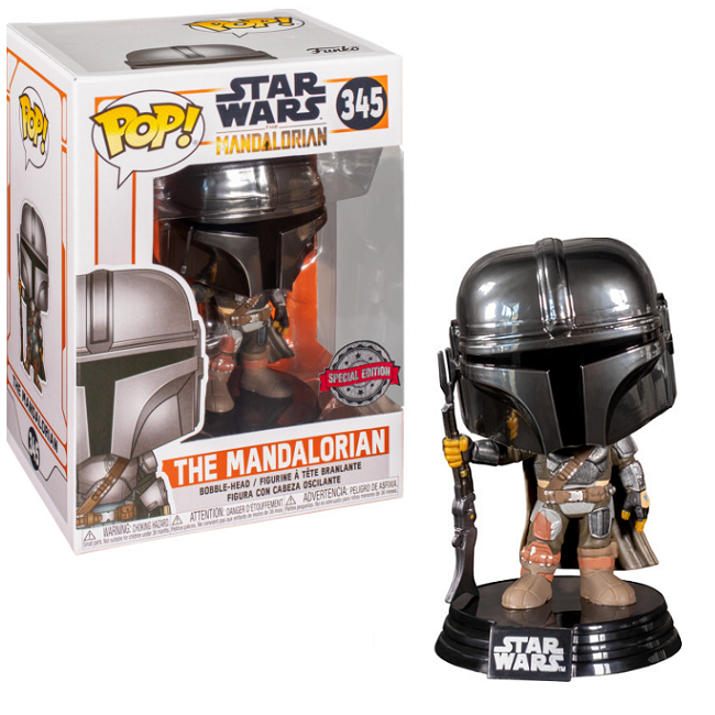  Mandalorian #345 - The Mandalorian Funko Pop! [Chrome Special Edition] 