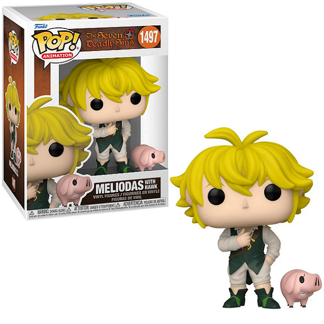  Meliodas With Hawk #1497 - Seven Deadly Sins Funko Pop! Animation 