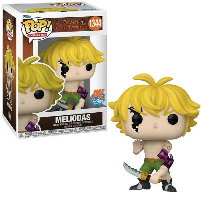  Meliodas #1344 - Seven Deadly Sins Funko Pop! Animation [Demon Mode] [Px Exclusive] 