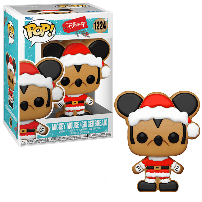  Mickey Mouse [Gingerbread] #1224 - Disney Funko Pop! [Holiday] 