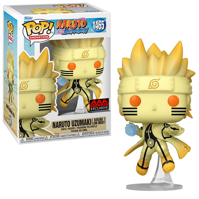  Naruto Uzumaki [Kurama Link Mode] #1465 - Naruto Shippuden Funko Pop! Animation [AAA Exclusive] 