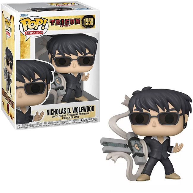  Nicholas D. Wolfwood #1559 - Trigun Funko Pop! Animation [With Punisher] 