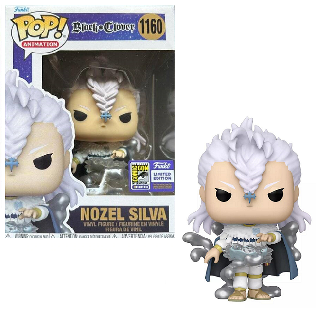  Nozel Silva #1160 - Black Clover Funko POP! Animation [SDCC Limited Edition Con Sticker] 