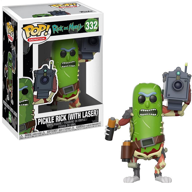  Pickle Rick [with Laser] #332 - Rick & Morty Funko Pop! Animation 