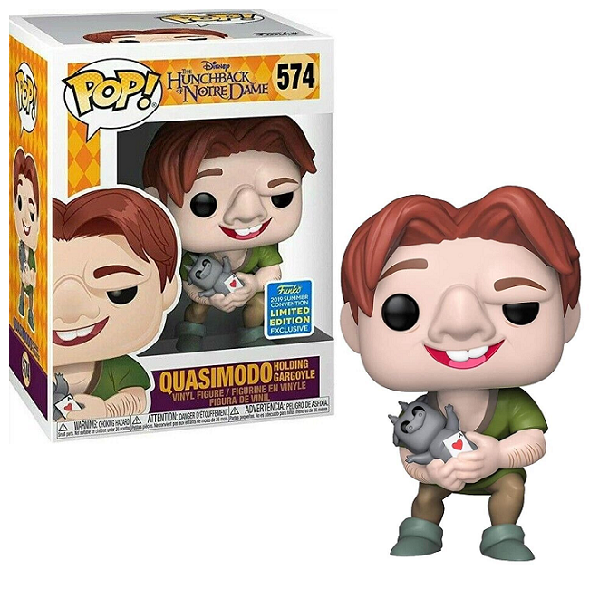  Quasimodo Holding Gargoyle #574 - The Hunchback of Notre Dame Funko Pop! [2019 Summer Convention Exclusive] 