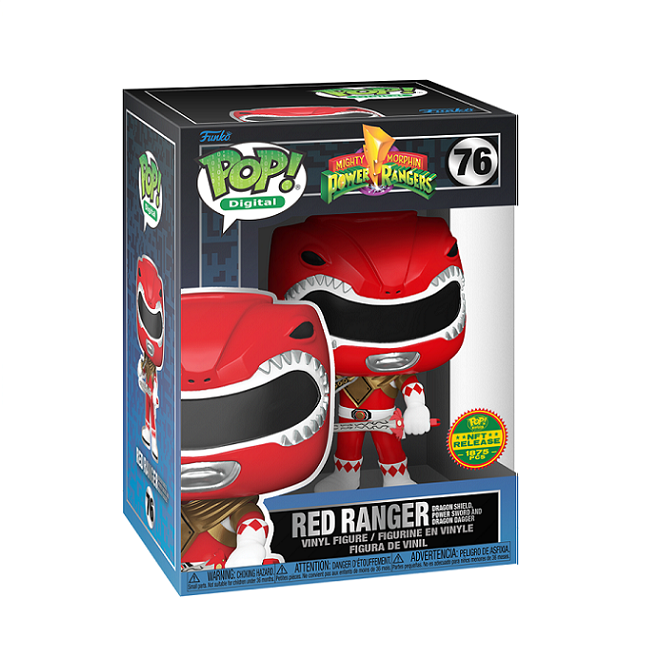  Red Ranger Dragon Shield Power Sword And Dragon Dagger #76 - Power Rangers Funko Pop! Digital [Digital Release Lmtd 1875pcs] 