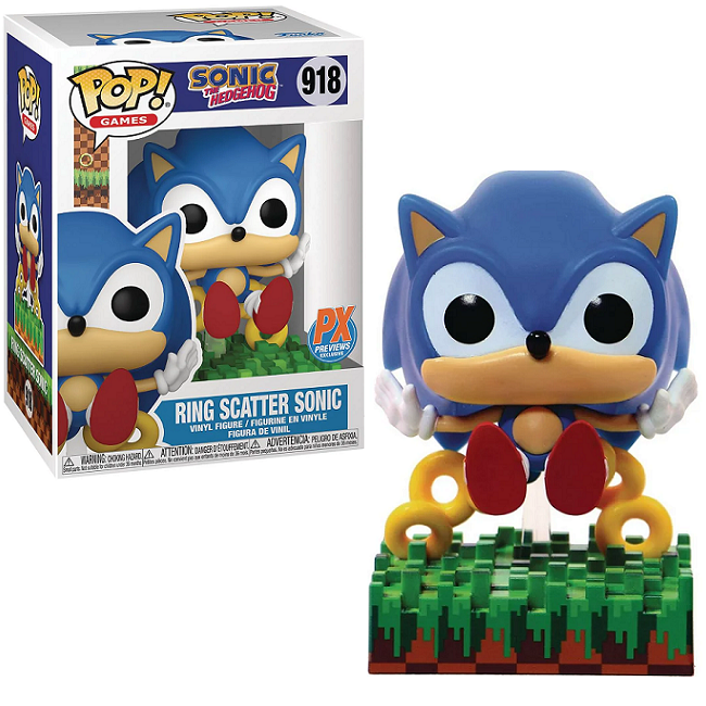  Ring Scatter Sonic #918 - Sonic the Hedgehog Funko Pop! Games [PX Exclusive] 