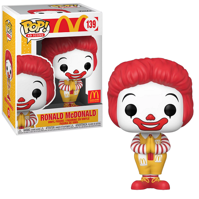  Ronald McDonald #139 - McDonalds Funko Pop! Ad Icons [Thailand Exclusive] 