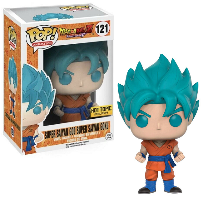  Super Saiyan God Super Saiyan Goku #121 - Dragon Ball Z Resurrection F Funko Pop! Animation [Hot Topic Exclusive] 
