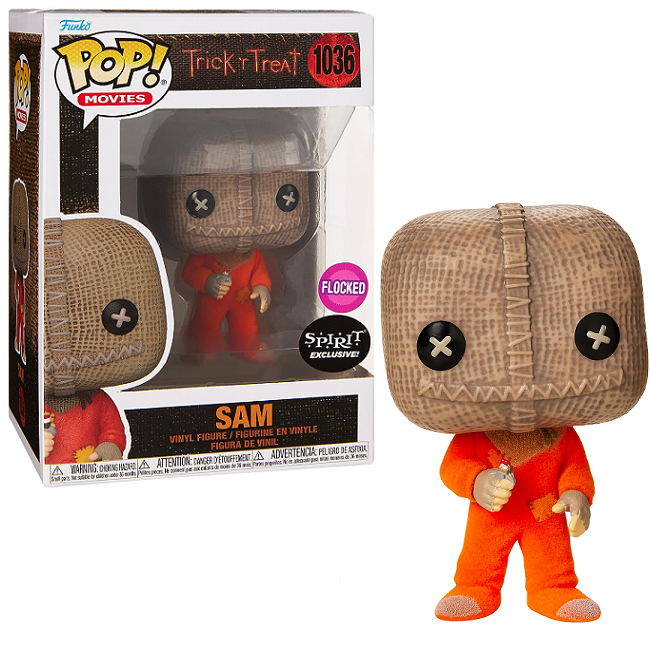  Sam #1036 - Trick-R-Treat Funko Pop! Movies [Flocked Spirit Exclusive] 