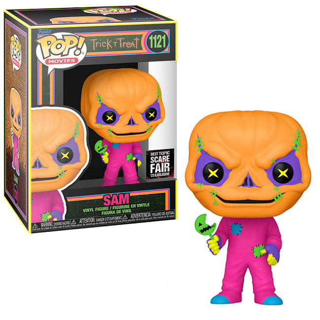  Sam #1121 - Trick r Treat Funko Pop! Movies [Blacklight Hot Topic Exclusive] 