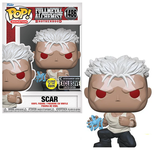  Scar #1486 - Fullmetal Alchemist Brotherhood Funko Pop! Animation [Gitd EE Exclusive] 