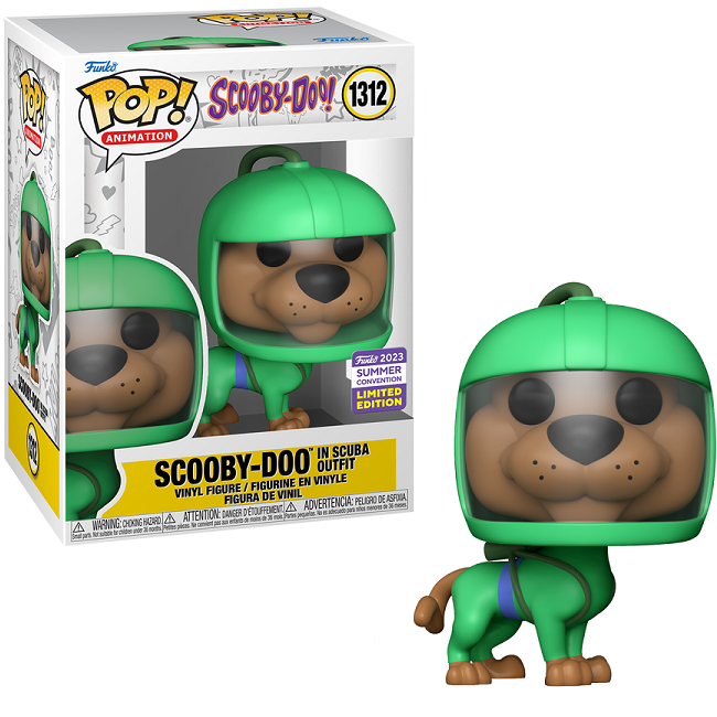  Scooby-Doo in Scuba Outfit #1312 - Scooby-Doo Funko Pop! Animation [2023 Summer Convention Limited Edition] 