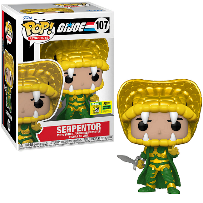  Serpentor #107 - GI Joe Funko Pop! Retro Toys [2022 SDCC Con Limited Edition] 