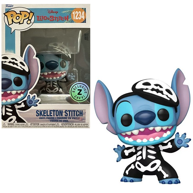  Skeleton Stitch #1234 - Lilo & Stitch Funko Pop! [Zavvi Exclusive] 