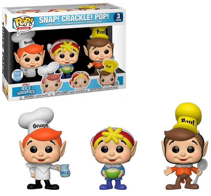  Snap Crackle Pop - Rice Krispies Funko Pop! Ad Icons [Funko Limited Edition] 