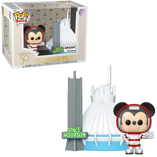  Space Mountain and Mickey Mouse #28 - Disney Funko Pop! Town [Amazon Exclusive] 