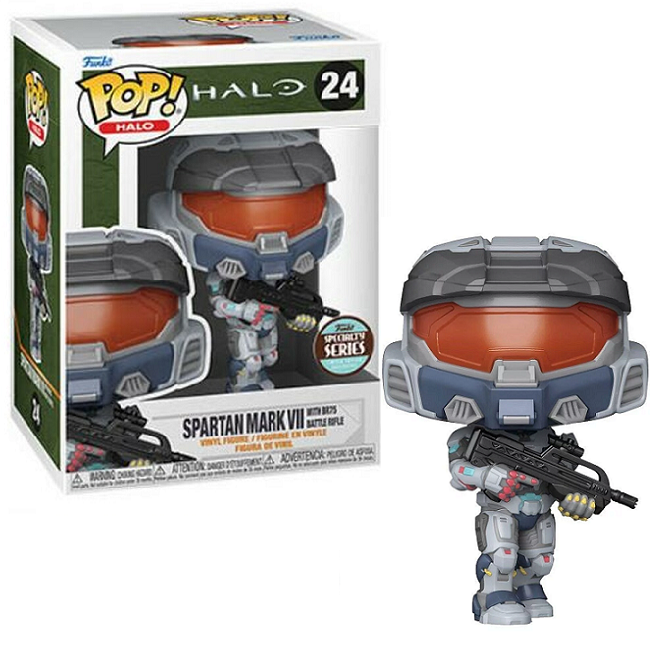  Spartan Mark VII with Battle Rifle #24 - Halo Infinite Funko Pop! Halo [Specialty Series] 