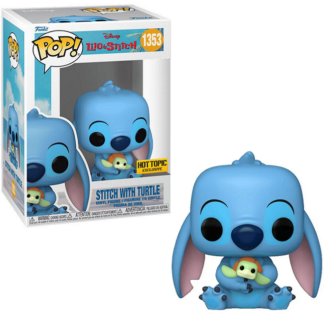  Stitch with Turtle #1353 - Lilo & Stitch Funko Pop! [Hot Topic Exclusive] 