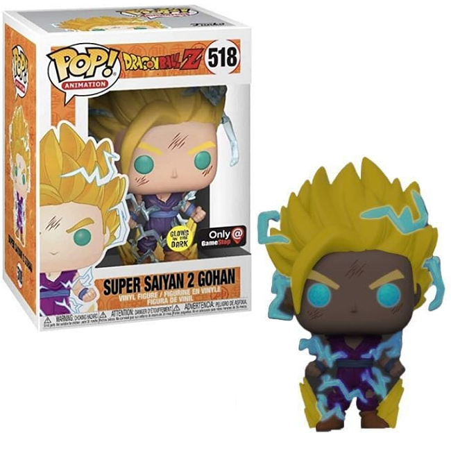  Super Saiyan 2 Gohan #518 - Dragonball Z Funko Pop! Animation [Gitd GameStop Exclusive] 