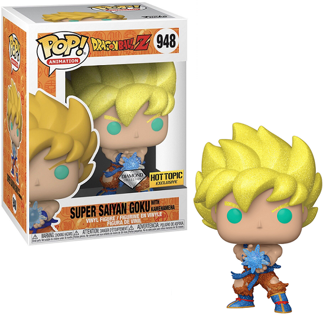  Super Saiyan Goku With Kamehameha #948 - Dragonball Z Funko Pop! Animation [Diamond Hot Topic Exclusive] 