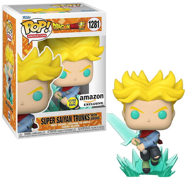  Super Saiyan Trunks with Sword #1281 - Dragon Ball Super Funko Pop! Animation [Amazon Exclusive] 