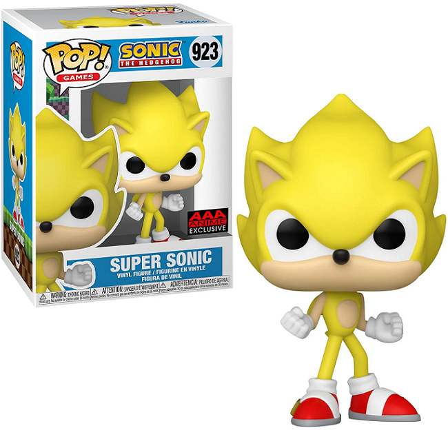  Super Sonic #923 - Sonic the Hedgehog Funko Pop! Games [AAA Anime Exclusive] 