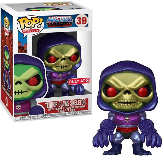  Terror Claws Skeletor #39 – Masters of the Universe Funko Pop! Animation [Metallic Target Exclusive] 