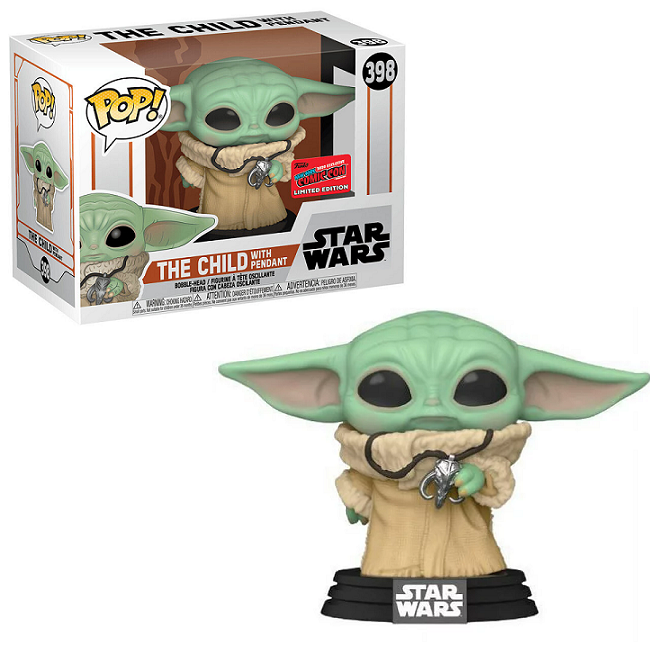  The Child w/ Pendant #398 - Star Wars Funko Pop! [2020 NYCC Con Limited Edition] 