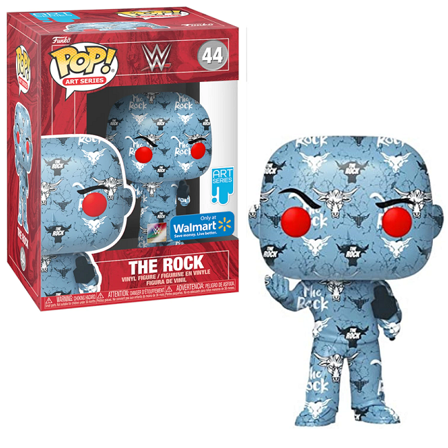 The Rock #44 - Wrestling Funko Pop! Art Series [Walmart Exclusive] [No Hard Case] 