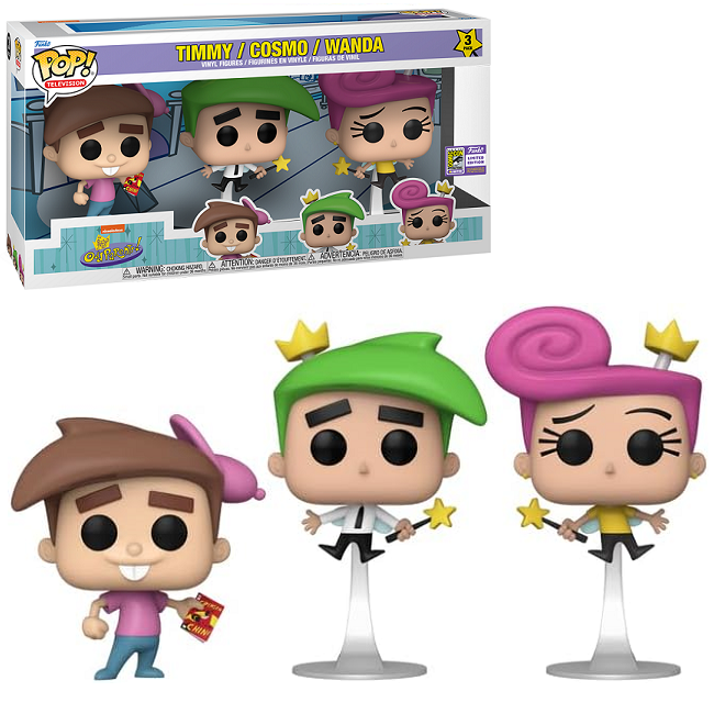  Timmy / Cosmo / Wanda - The Fairly OddParents Funko Pop! [2023 SDCC Exclusive] 