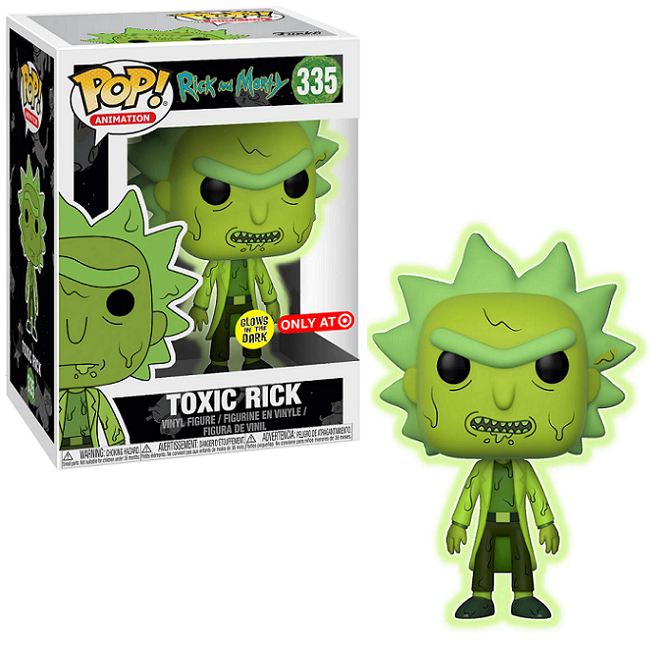  Toxic Rick #335 - Rick And Morty Funko Pop! Animation [Gitd Target Exclusive] 